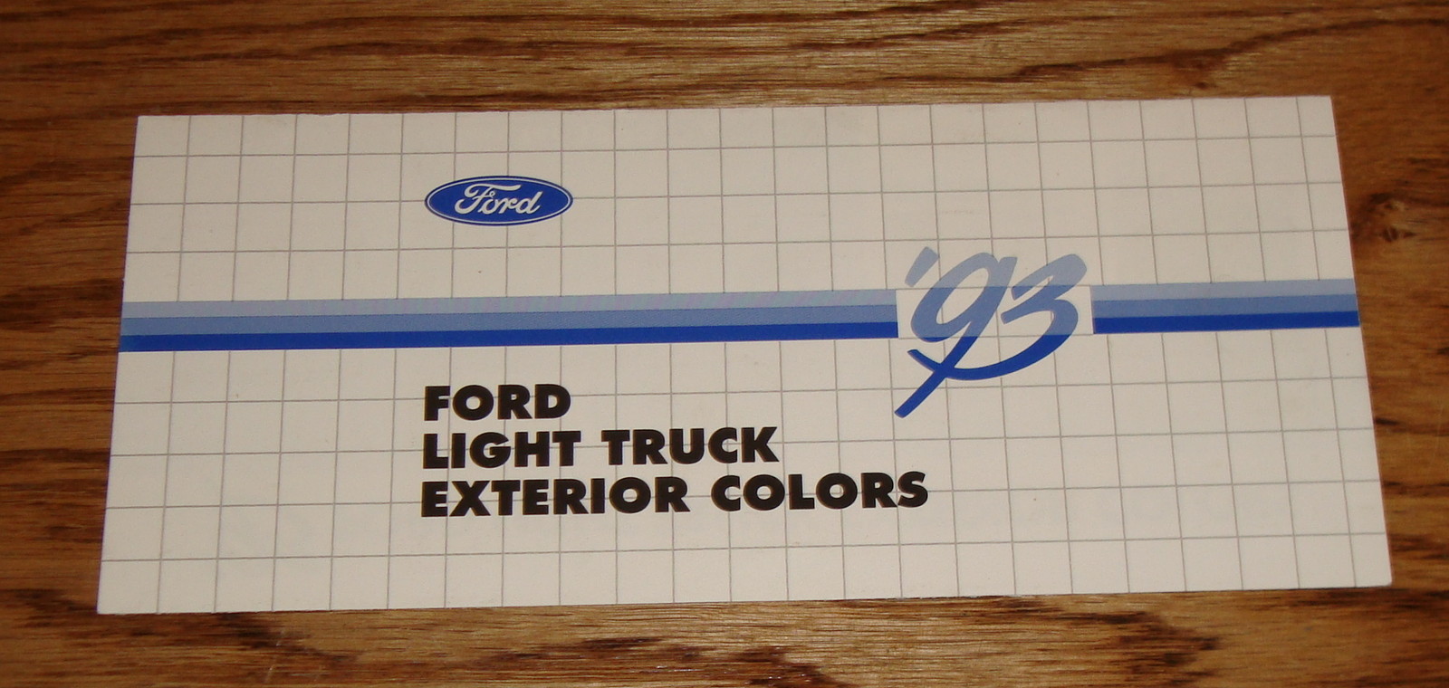 1993 Ford Light Truck Exterior Colors Brochure 93 Pickup Bronco F-Series