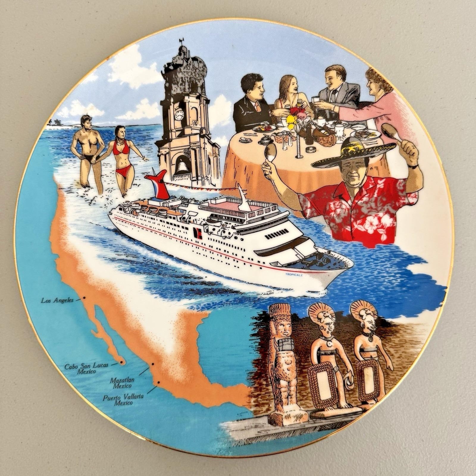 Vintage 1986 Carnival Tropicale Farm Bureau Insurance Co Round Table 9\