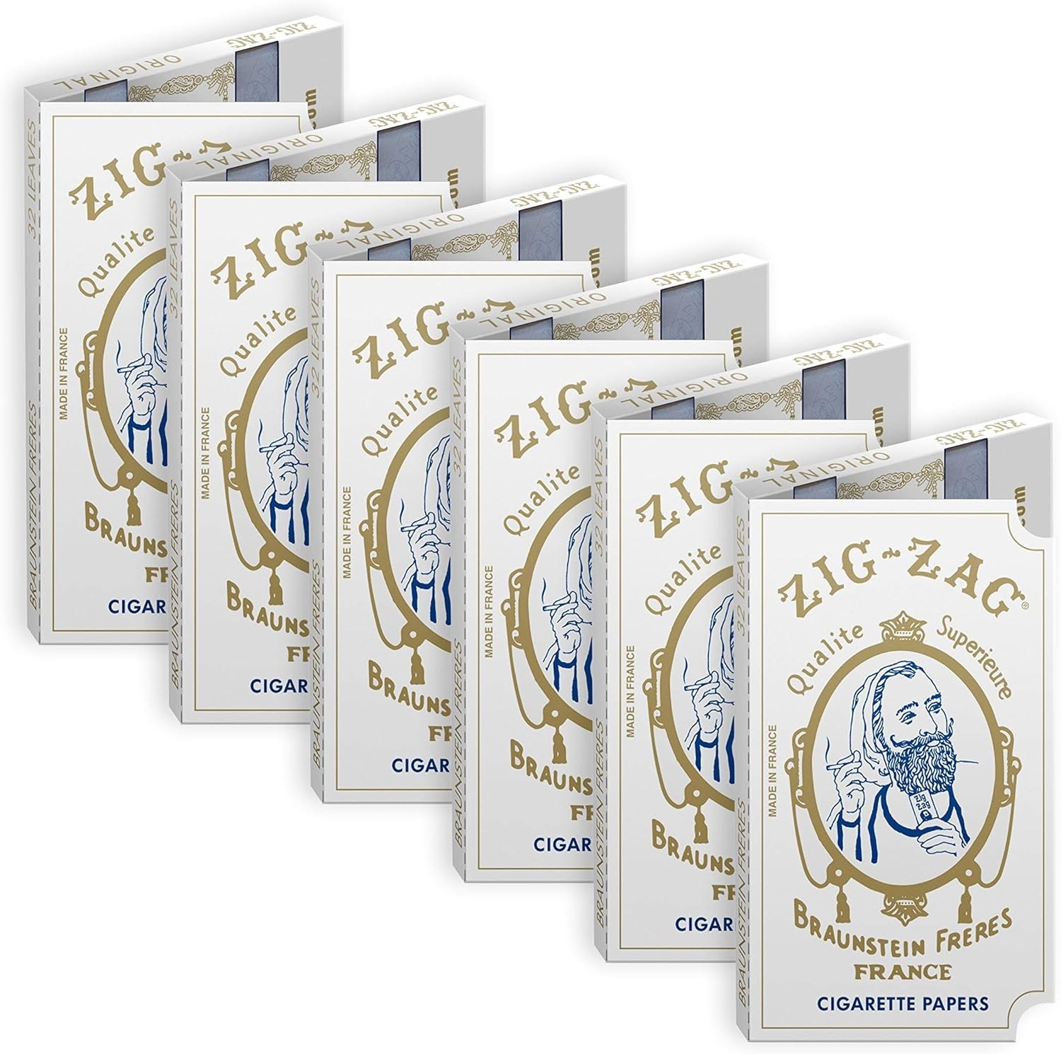 ZIG-ZAG Rolling Papers - Original White 70 mm Paper   Can't ship California