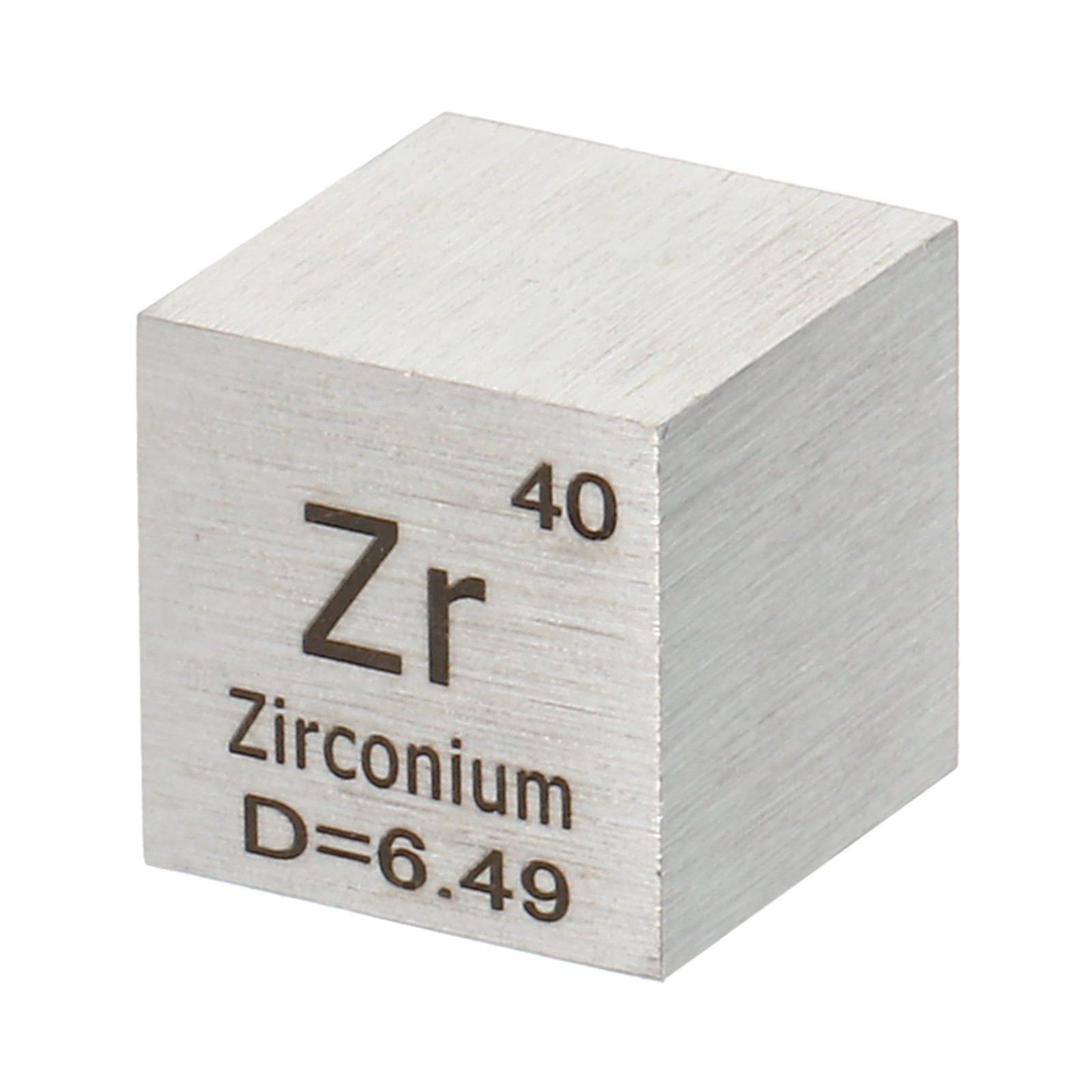 Zirconium Cube,10mm Zr Density Cube High Density Element Cube Unique Metal Cube