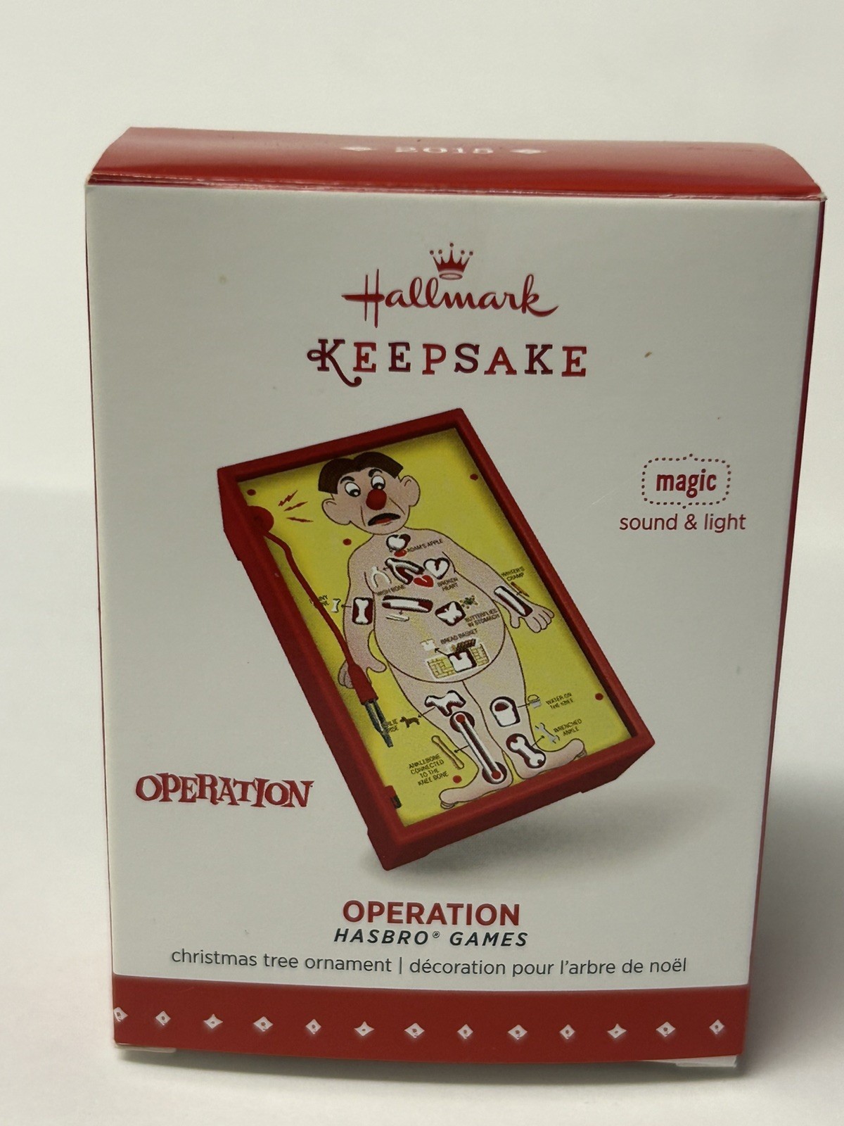 2015 Hallmark Hasbro Games Operation Christmas Ornament