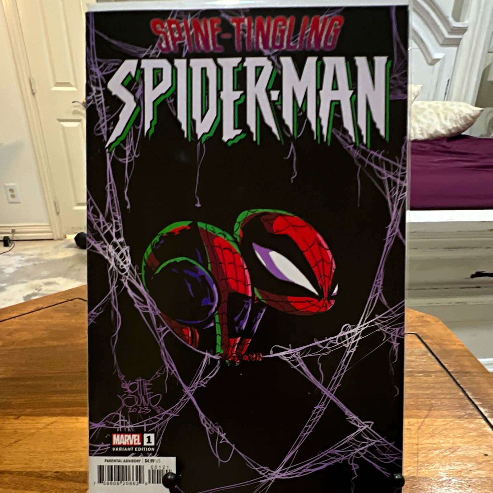 Marvel Spine-Tingling Spider-Man #1 Skottie Young Variant Cover Signed (2023)