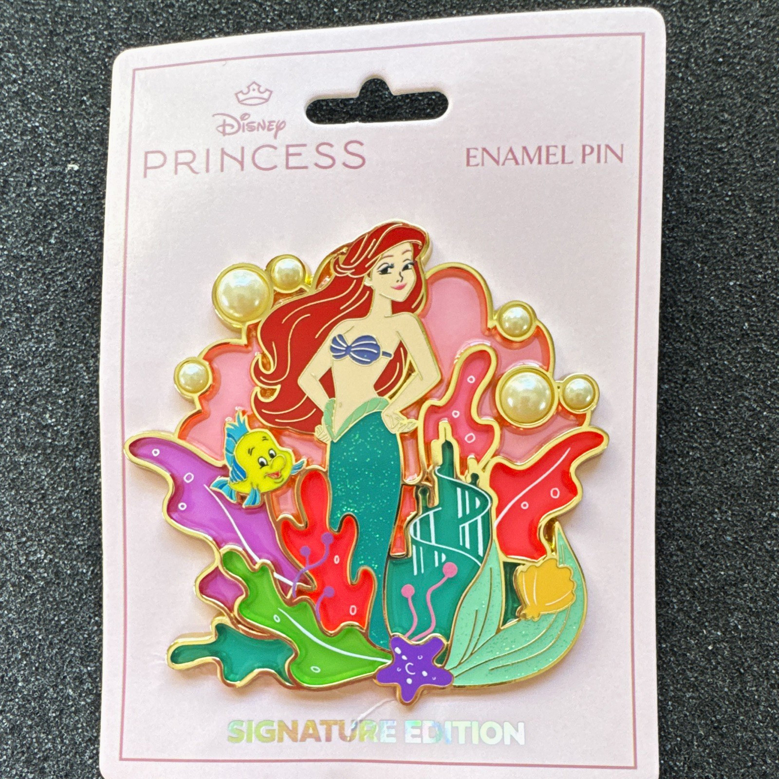 Disney Ariel and Flounder Stained Glass Disney Pins Blog Pin Special Edition 400