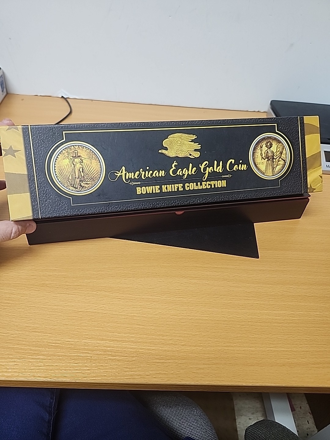 American Eagle Gold Coin Bowie Knife Collection Freedom 24k