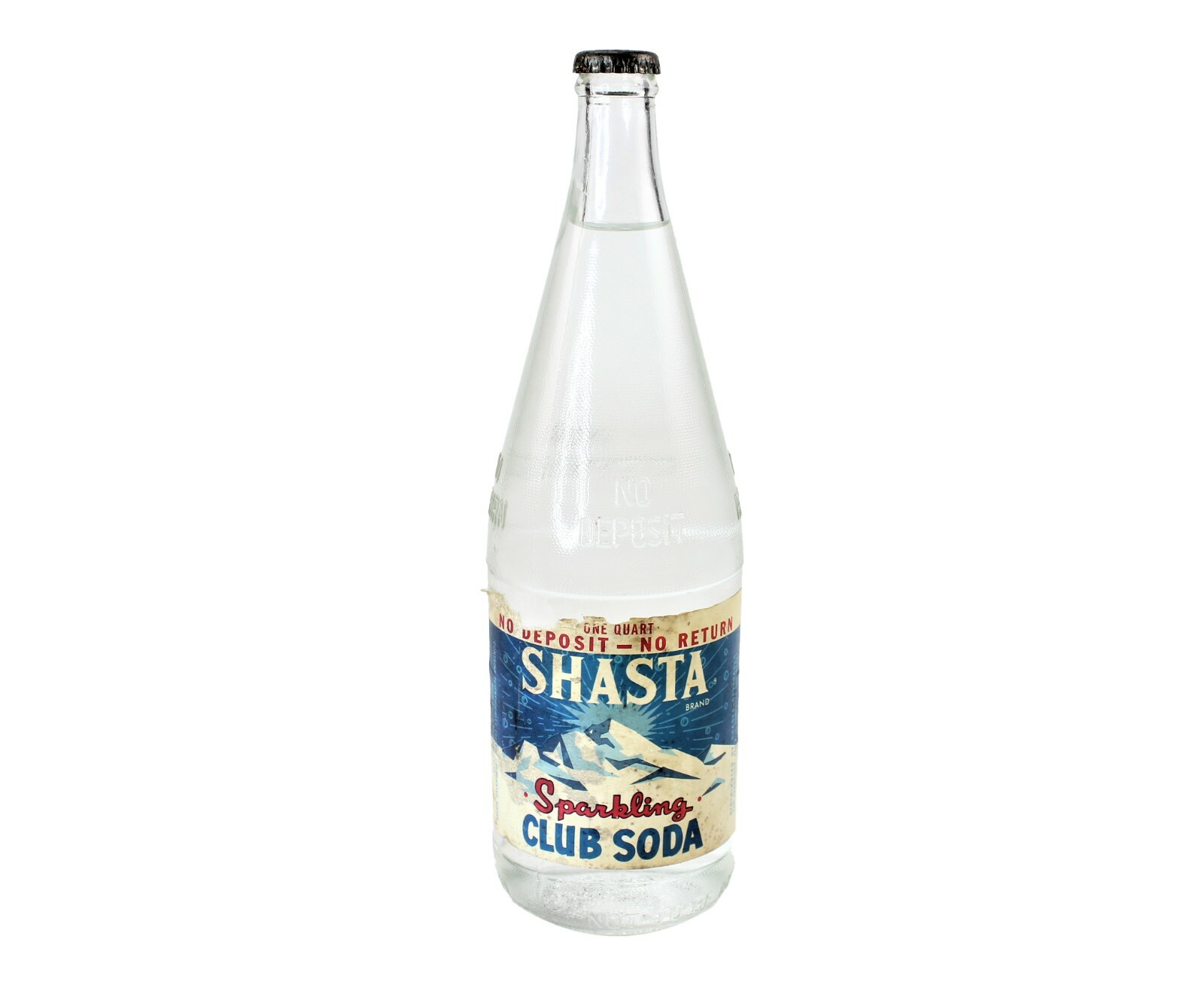 Vintage 1950\'s Shasta Sparkling Club Soda Unopened Full Paper Label