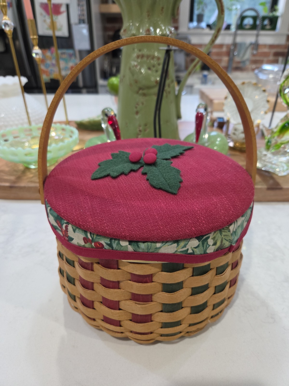 Vintage Longaberger Christmas Collection 2003 Edition Caroling Basket 8