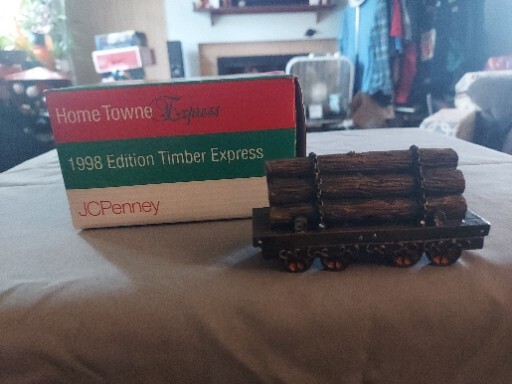 VTG 1998 JC Penney Timber Express Home Towne Express Week 37 Christmas Train Box