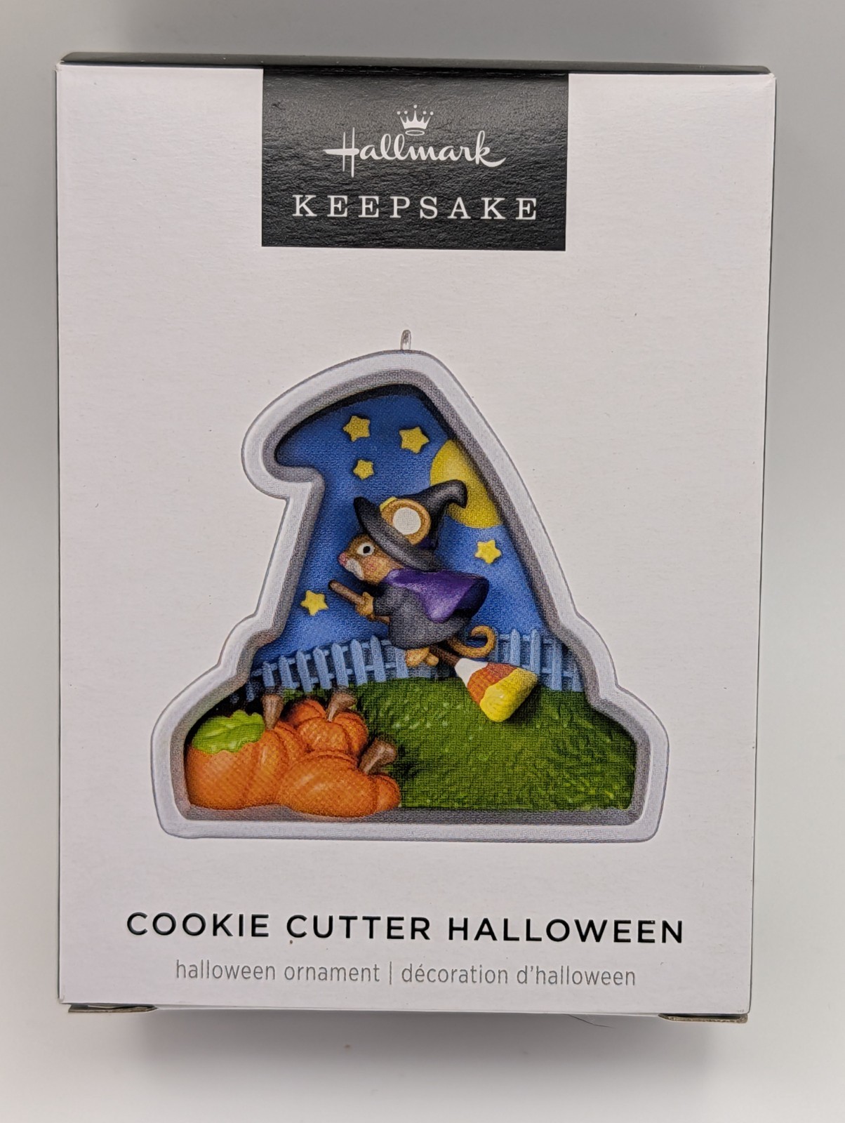 2024 Hallmark Ornament - Cookie Cutter Halloween Mouse Witch on Broom New in Box