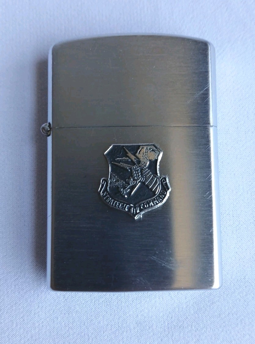 Vintage USAF Crest-Craft Strategic Air Command SAC Lighter Unfired Japan
