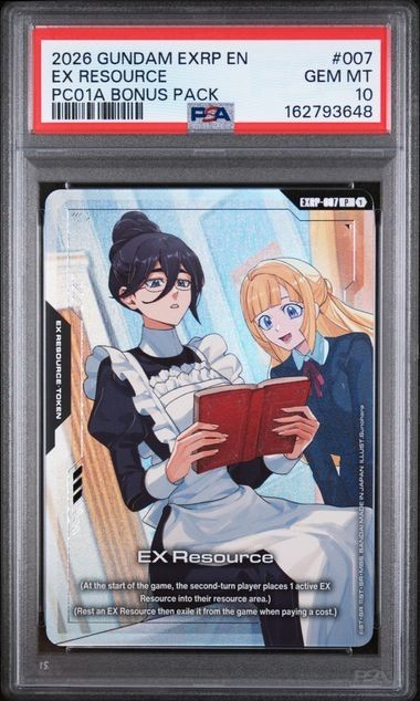 2026 GUNDAM EXRP-EX RESOURCE PROMOS #007 EX RESOURCE PSA 10