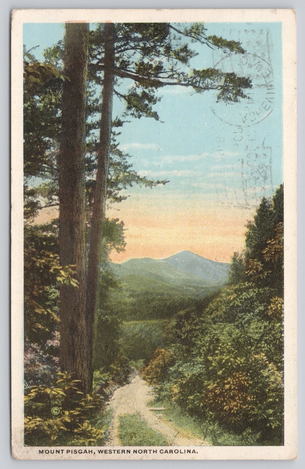 Mount Pisgah Western NC 1918 Postcard Asheville Robert Lind Southern Post Card
