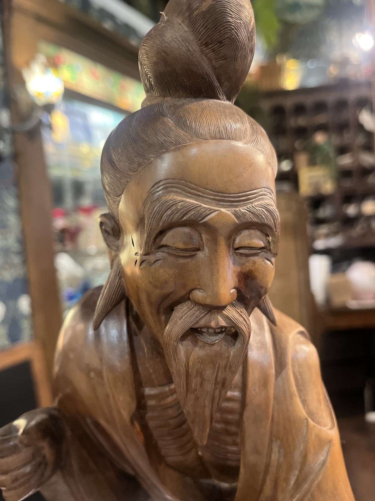 Vintage Asian hand-carved 20
