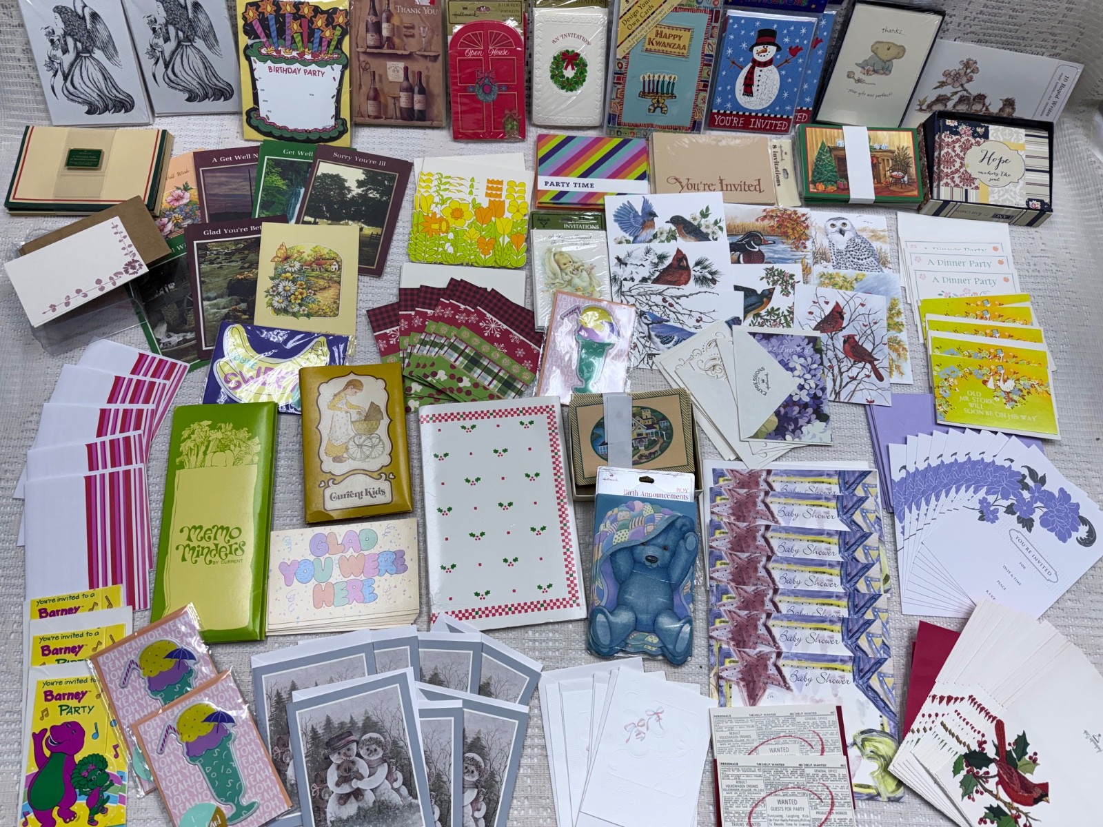 Huge 8+# Vtg-Now Card/Stationery/Invitation/Party w/Envelops Current 60s 70s-Now