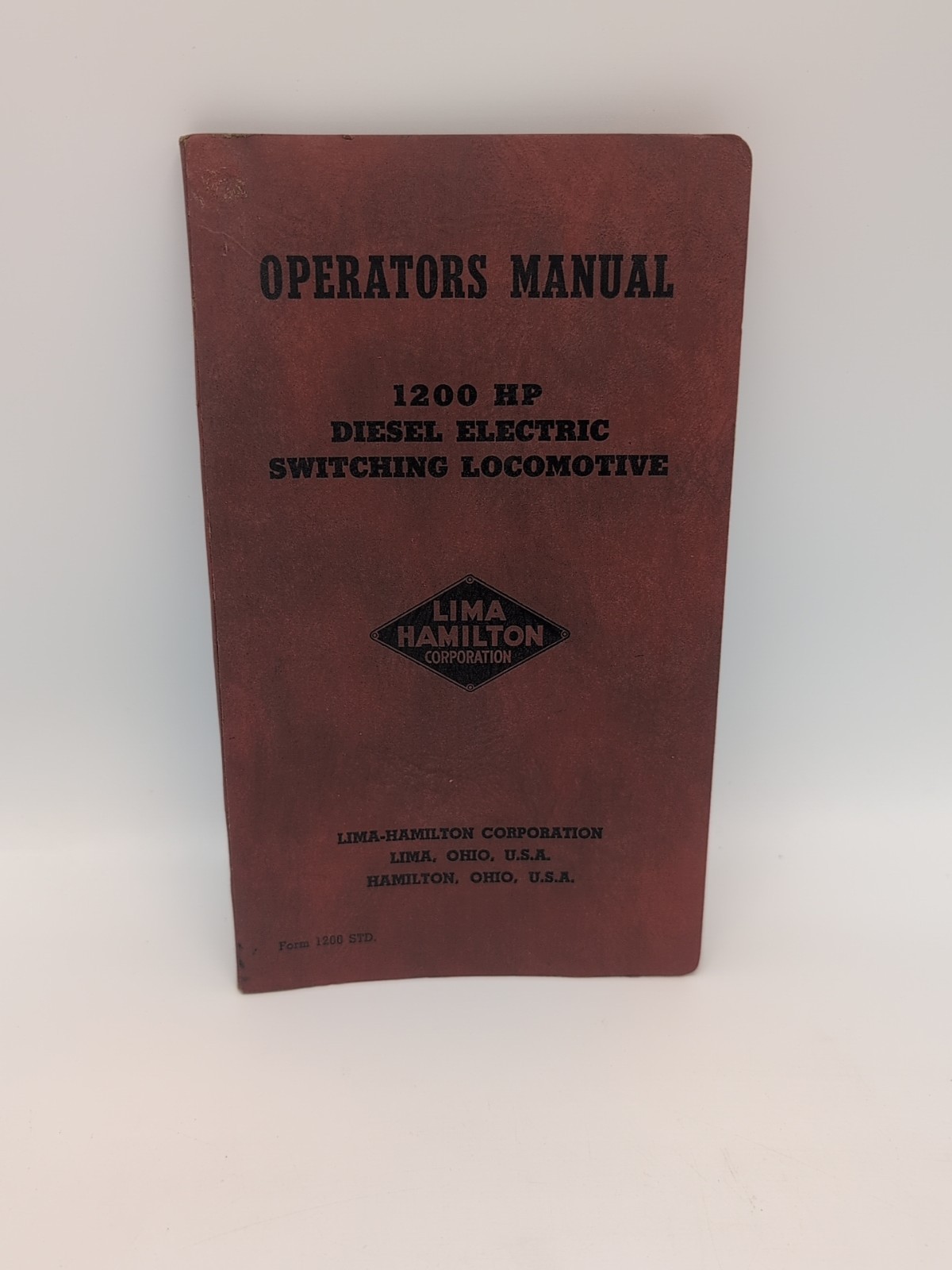 Vtg Lima Hamilton Operators Manual 1200 HP Diesel Electric Switching Locomotive