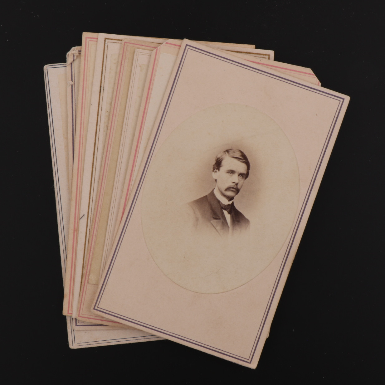 CDV Unknown Victorian Era Busts of Men 8 Piece Lot New York NY #674