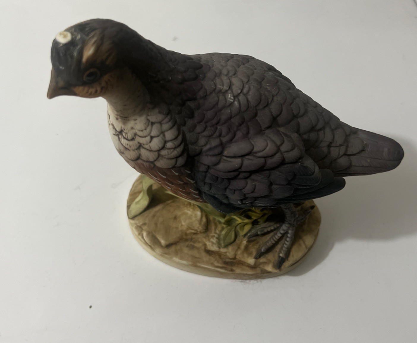 Andrea by Sadek California Quail Figurine Porcelain Bird Japan Vintage