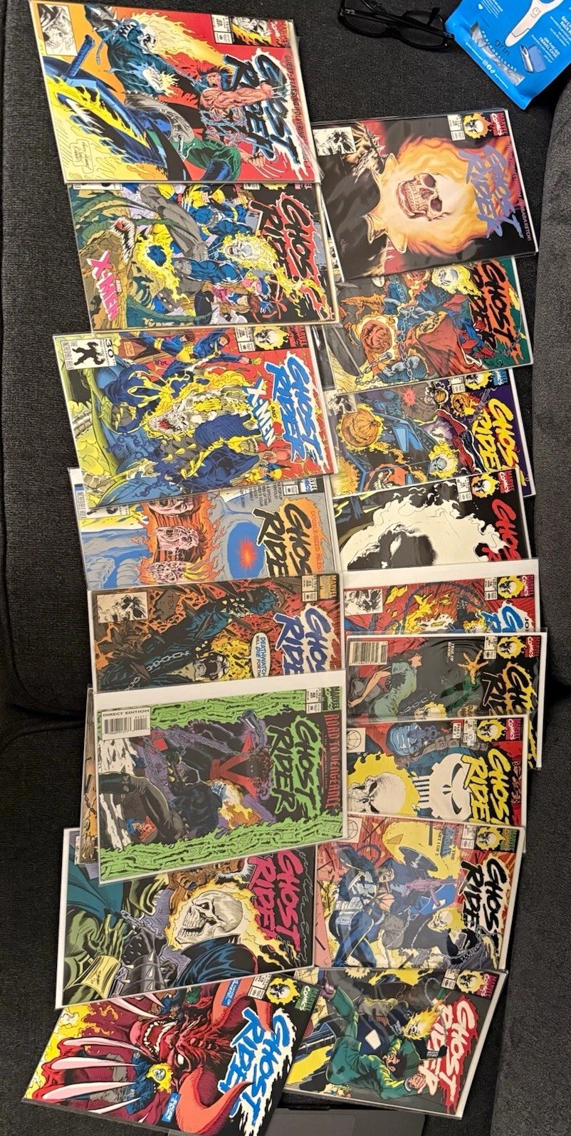 Ghost Rider 1992 Mixed Comic Lot Direct Ed Wolverine Jim Lee