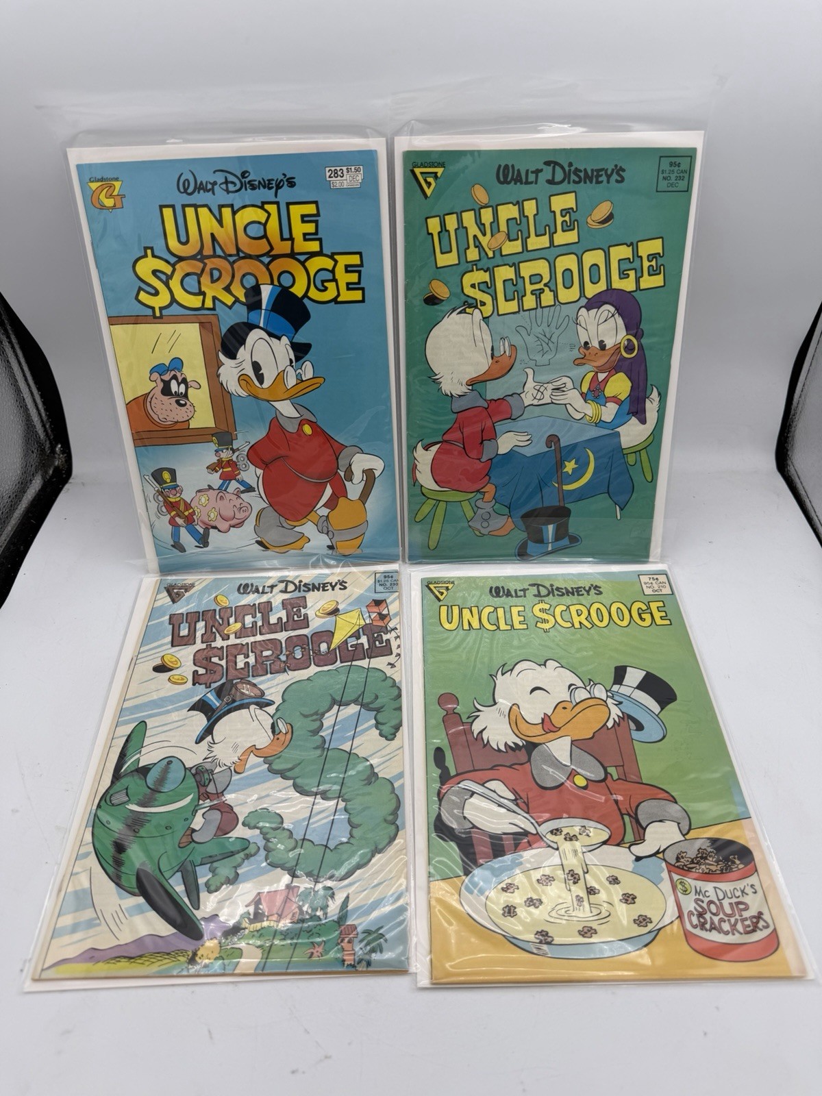 Walt Disney Comic Lot Uncle Scrooge 4 Books Good Condition  Lot 42