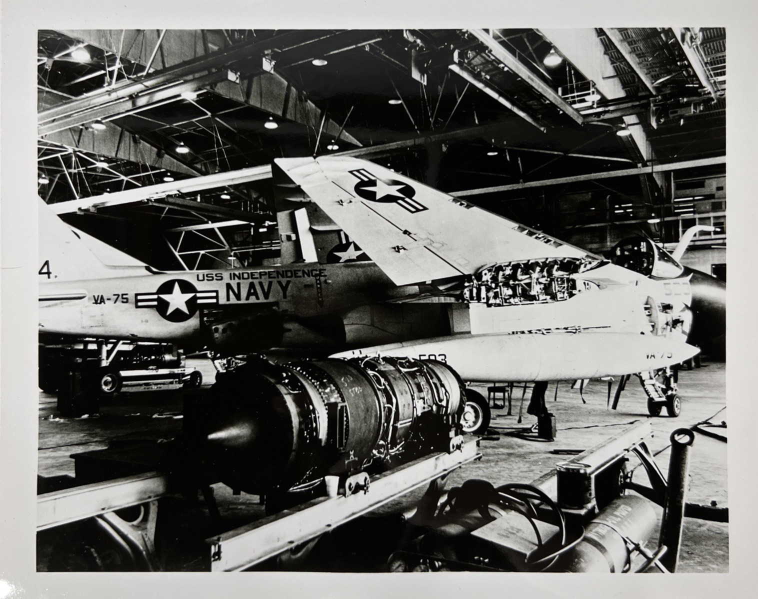 Vintage US Navy Military Aircraft Original 8x10 Kodak Photograph Aviation