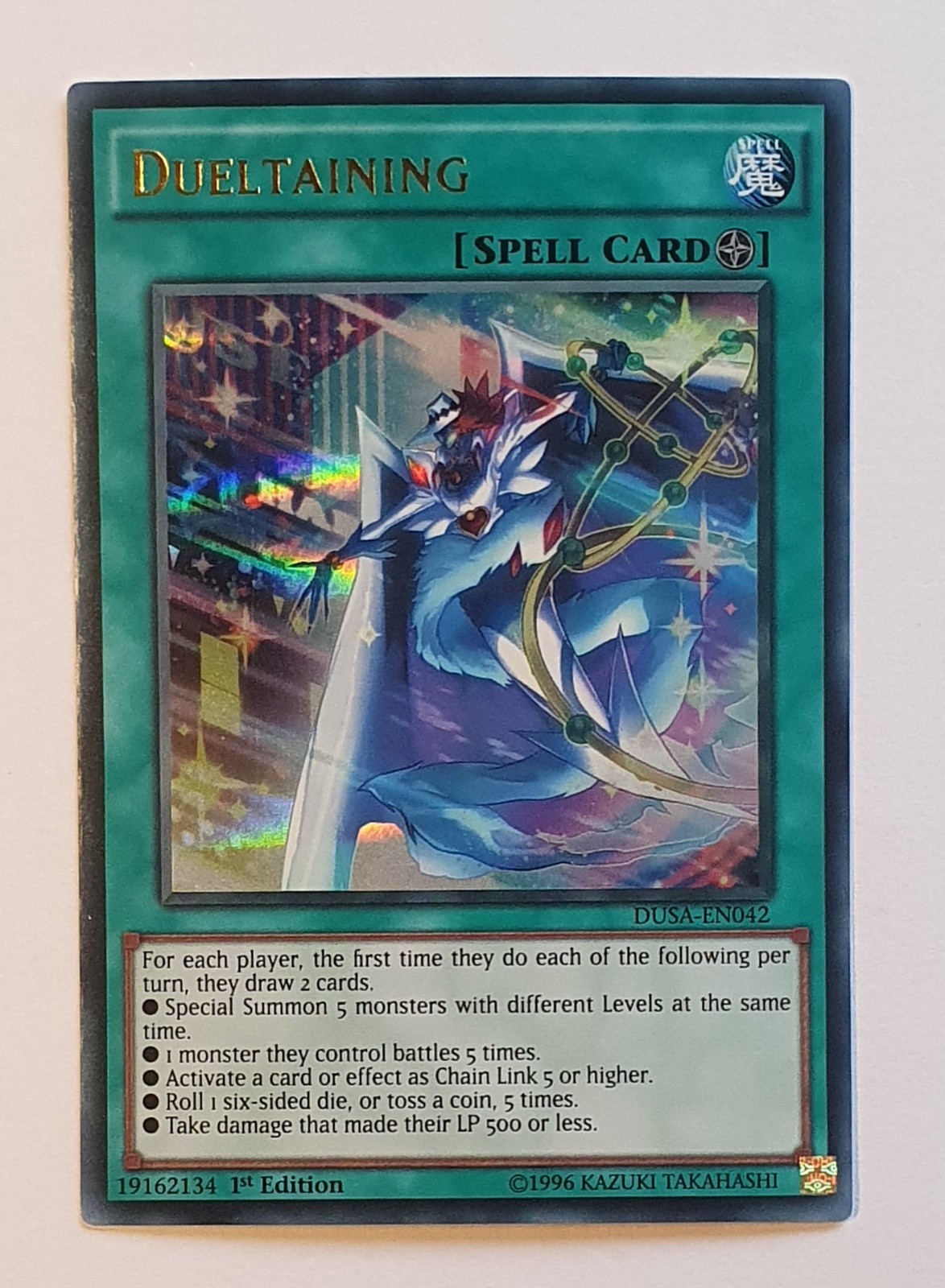 Yugioh DUSA-EN042 Dueltaining Ultra Rare 1st Edition NM