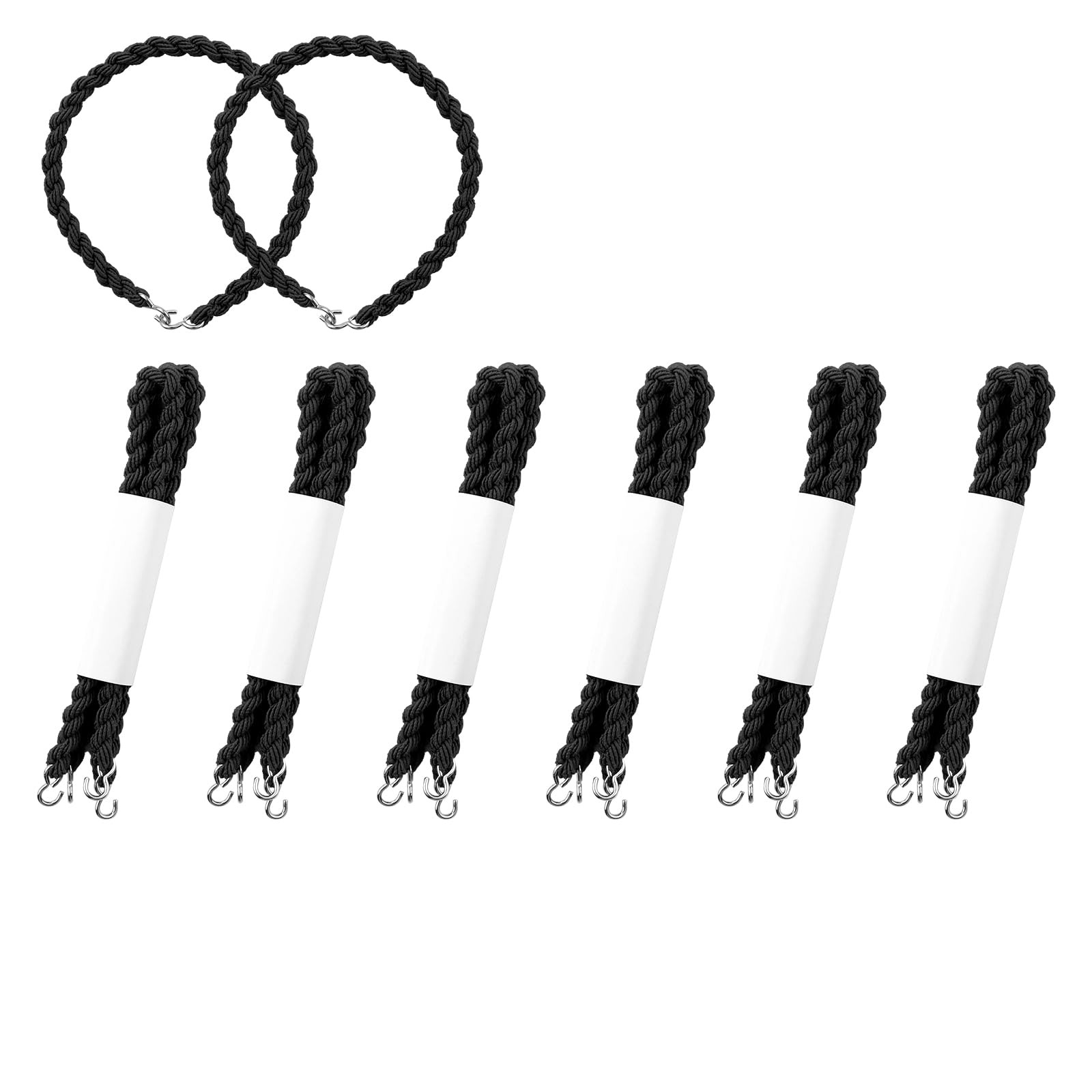 12 PCS Military Boot Blousers Elastic Blousing Straps with Metal Hooks for Ar...