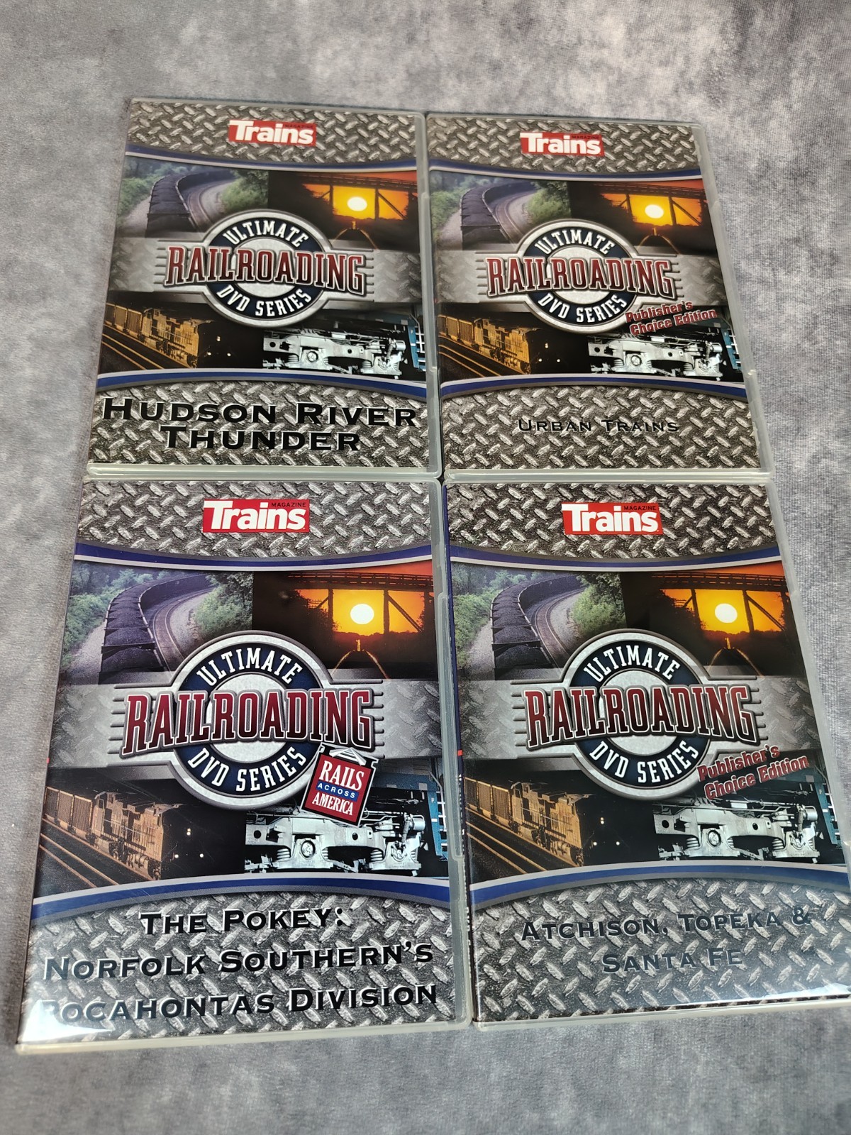 Lot of 4 Trains Magazine Ultimate Railroading DVD Series Media Documentary