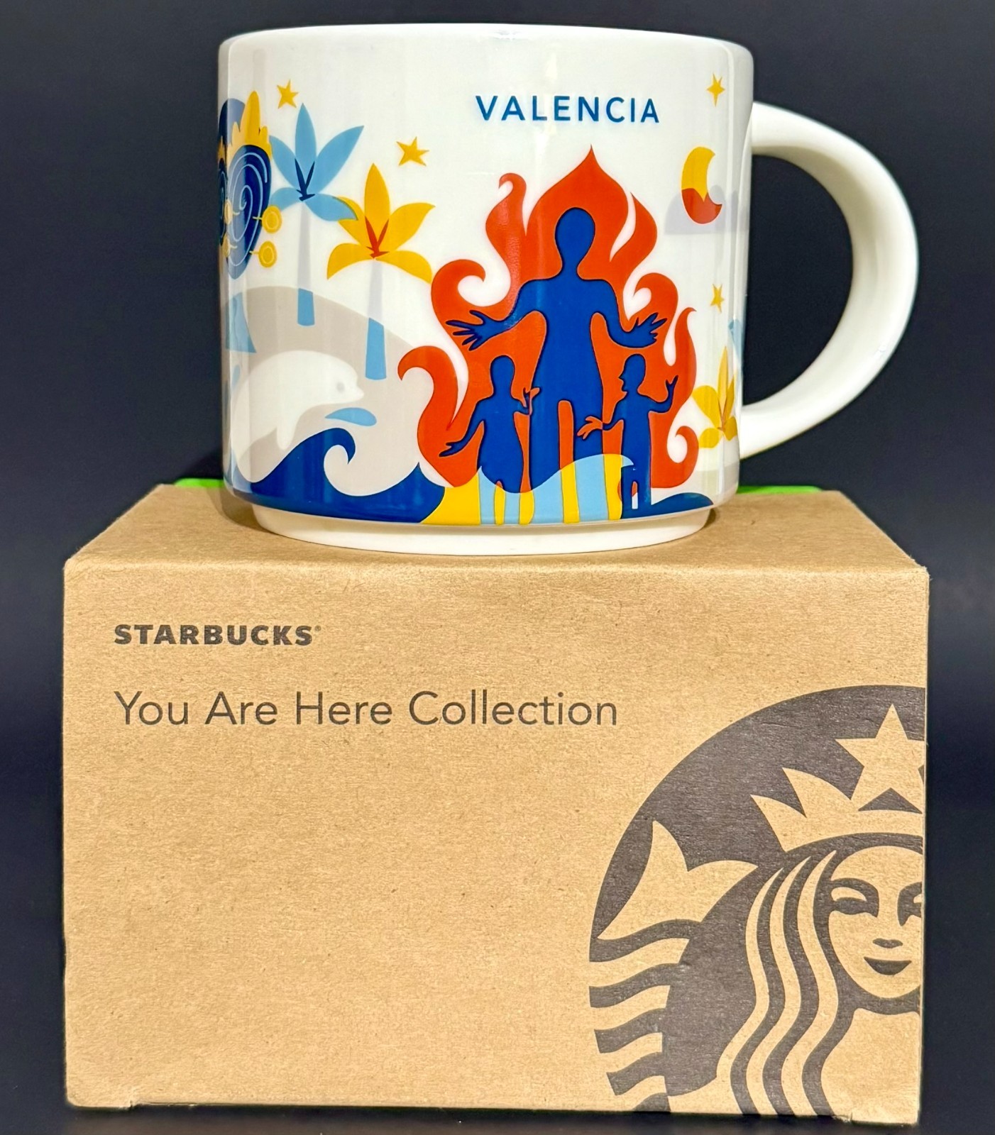 Starbucks Valencia Spain You Are Here Collection Mug 14oz NEW IN BOX Fallas
