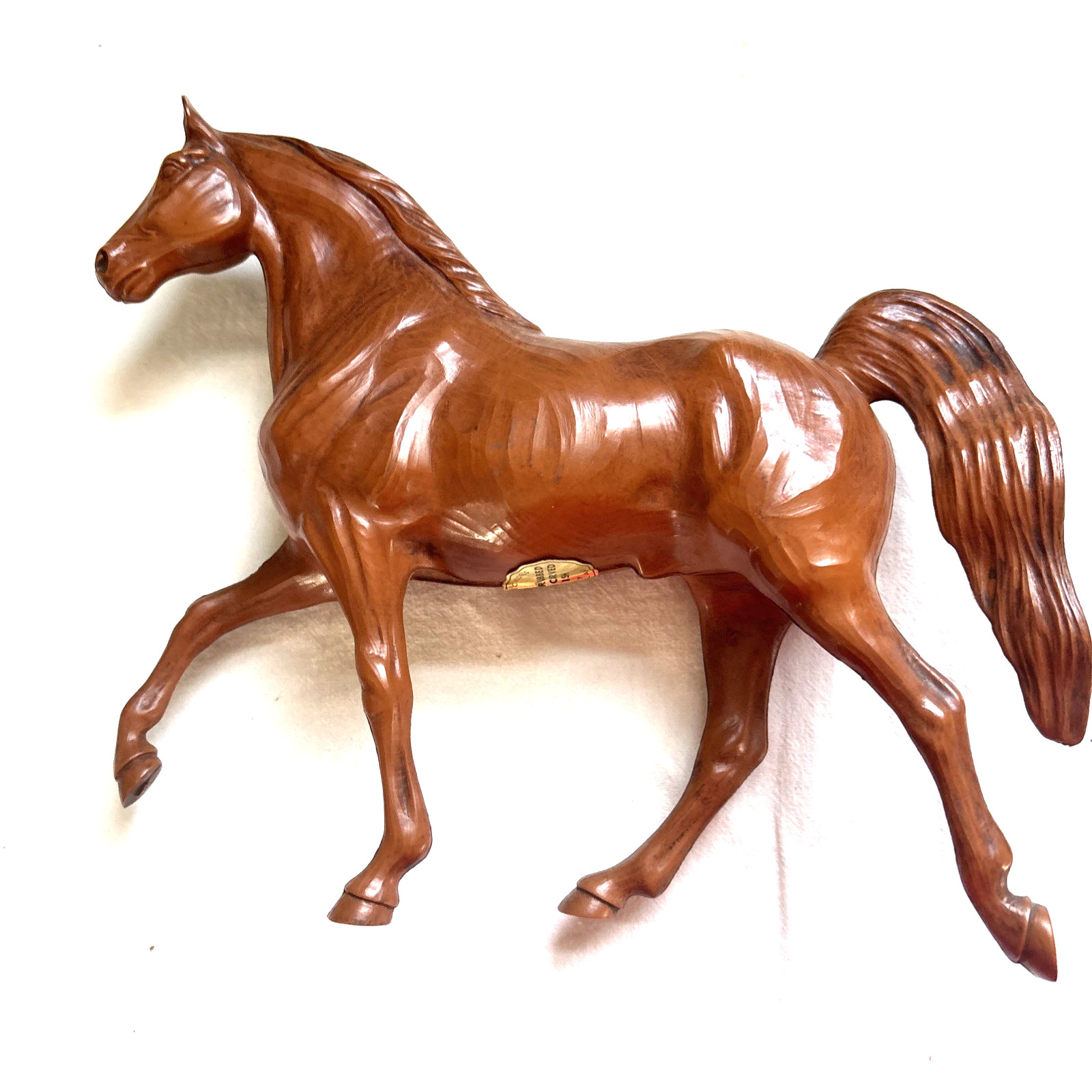 Vintage Hartland Rare  light walnut Horse Tennessee Walker with tenite sticker