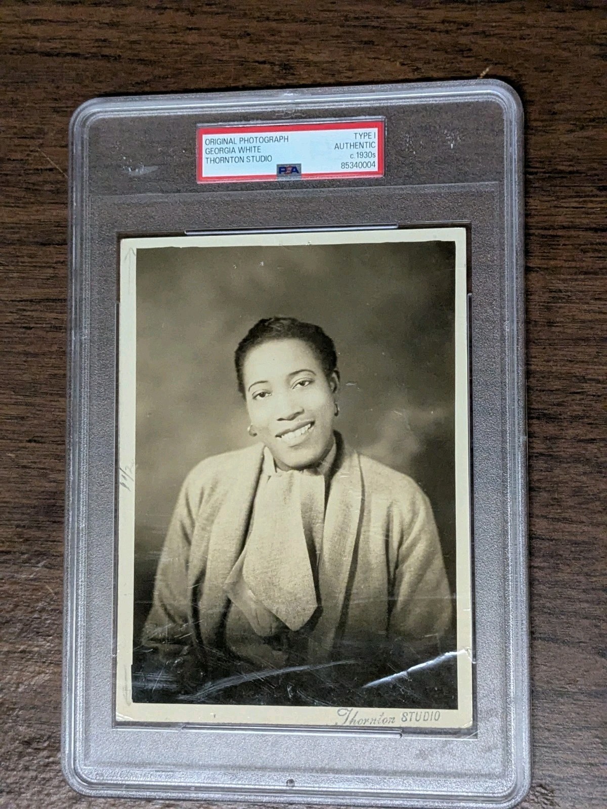 Georgia White, Famous American Blues Singer PSA Slabbed 1930\'s Type 1 Photo