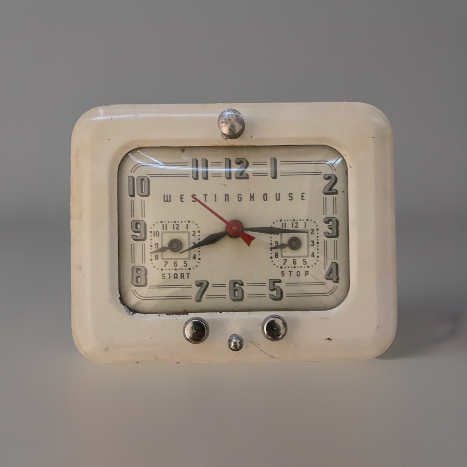 Vintage Westinghouse TC-81 Electric Kitchen Clock Appliance Timer Runs 