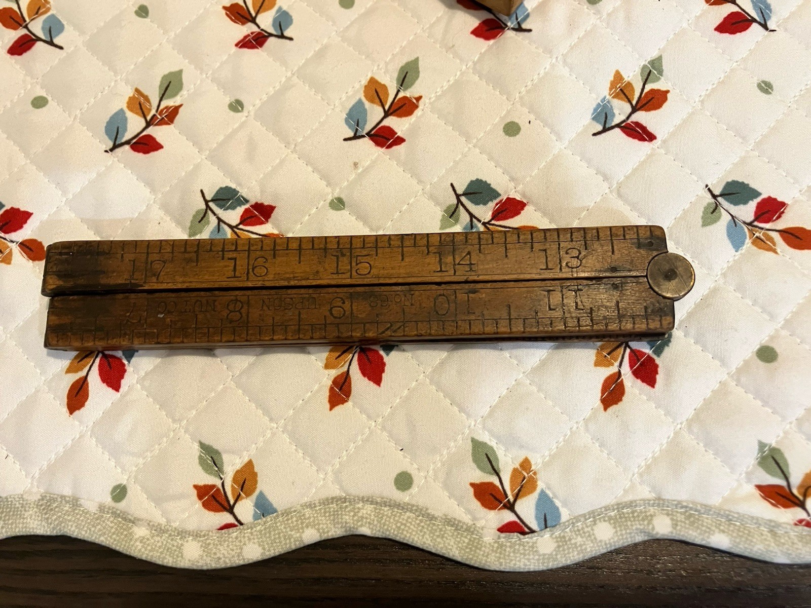 Vintage Stanley #62 brass and boxwood folding 24” ruler. Four Folds