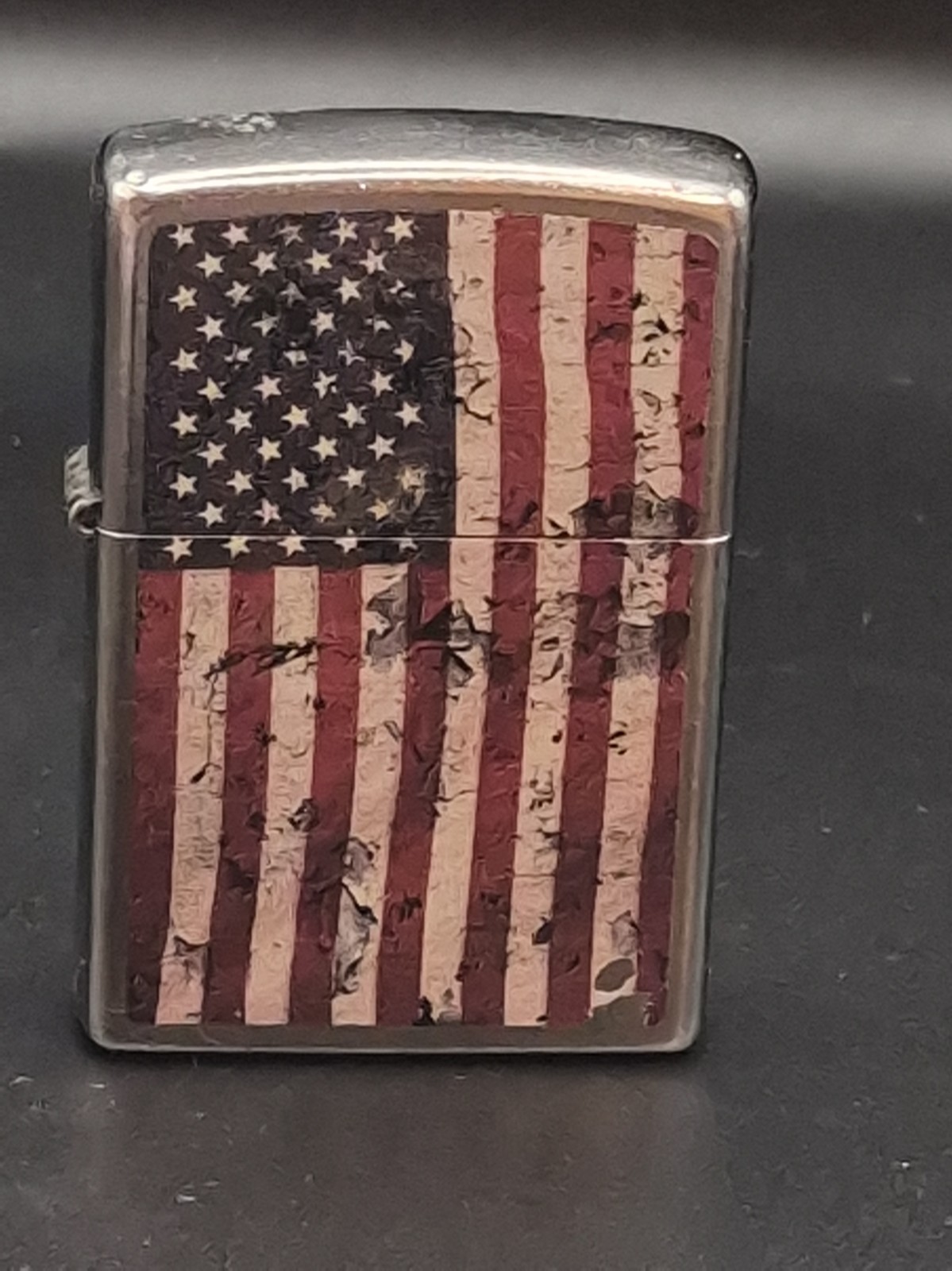 Distressed American Flag Zippo Cigarette Lighter US Old Glory United States Army
