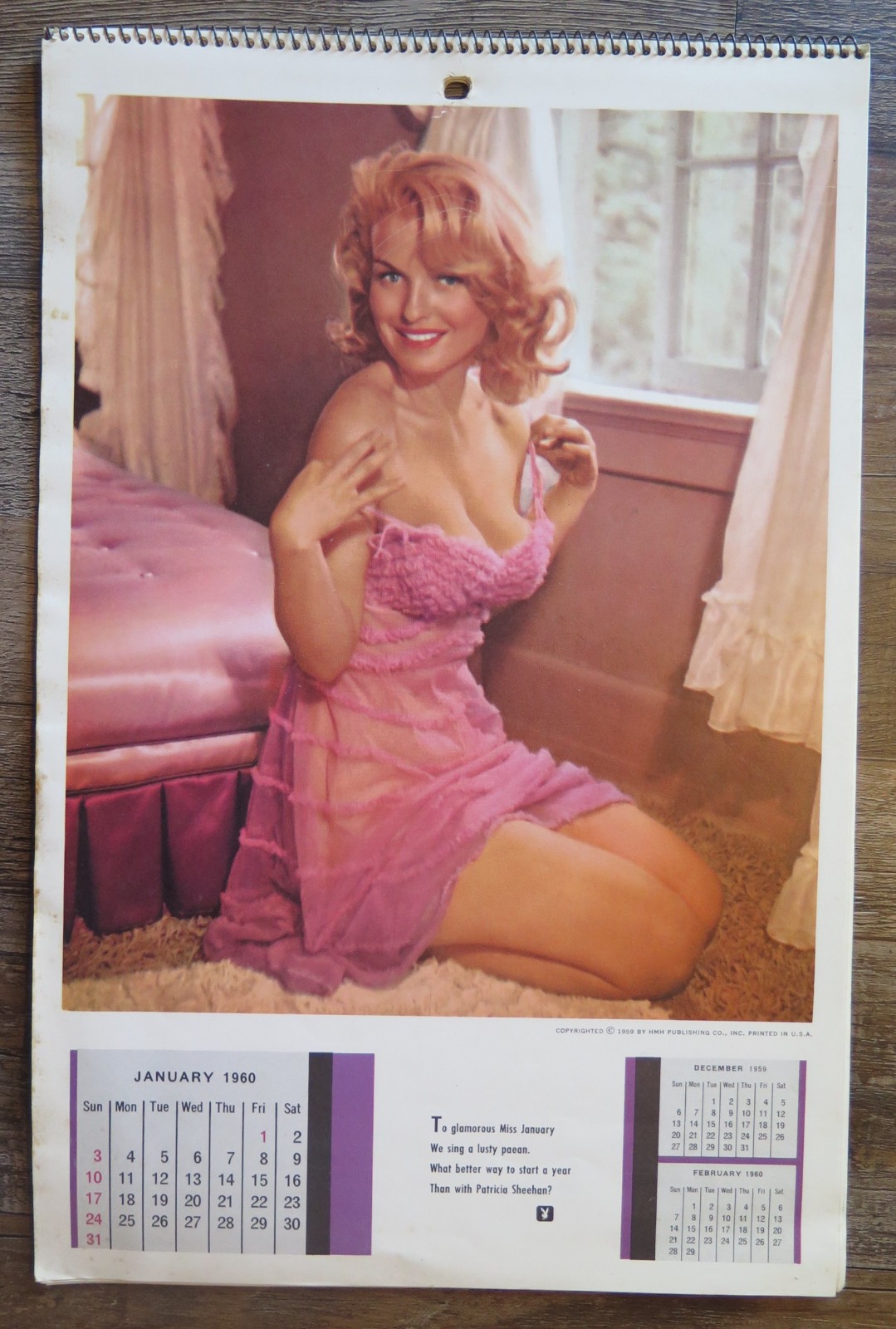 Vintage 1960 Playboy Calendar lot no sleeve very good condition complete