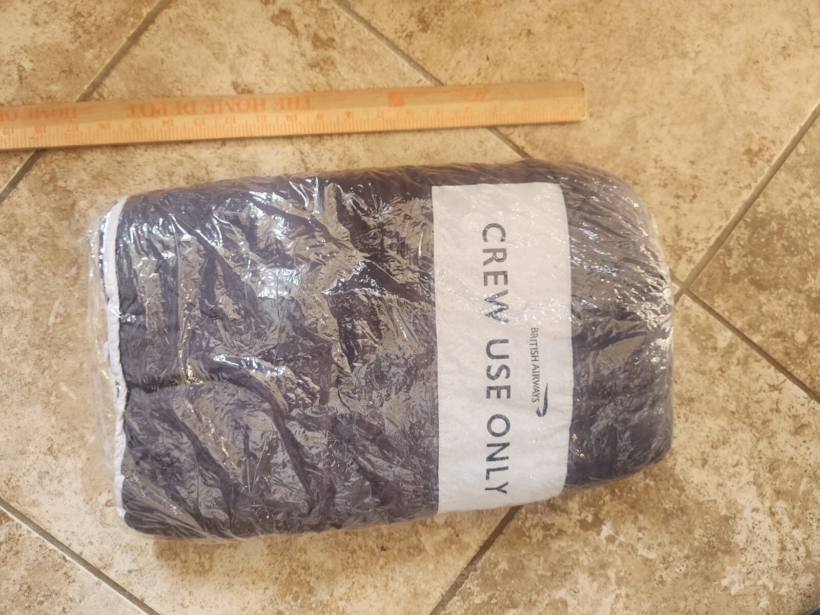 British Airways Blanket Crew 1st Class Double Airline Sleeping Bag 6ft X 34in