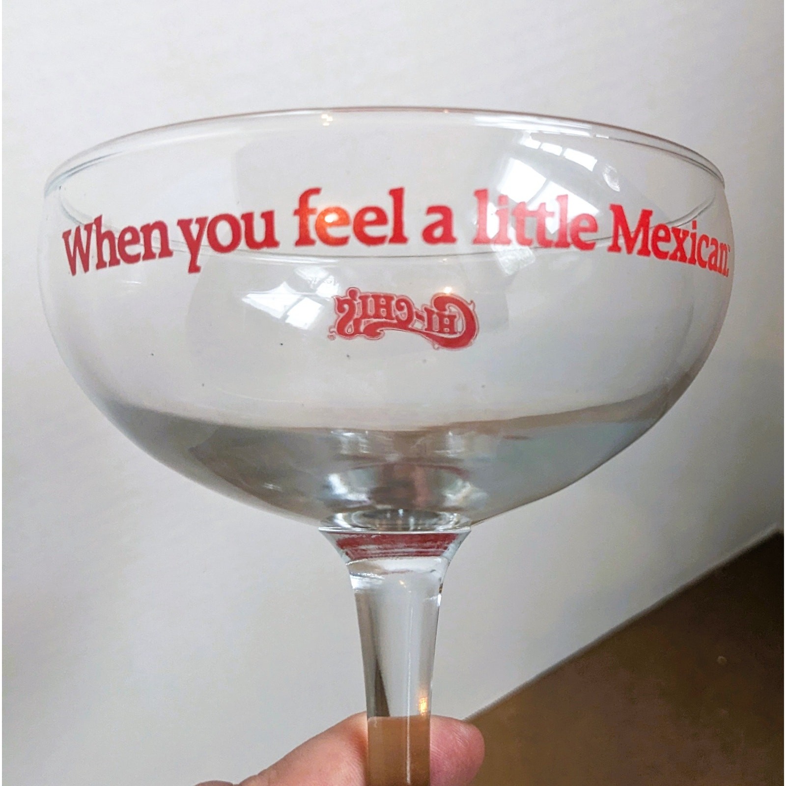 Vintage Chi-Chi's Margarita Glasses (2) With Slogan