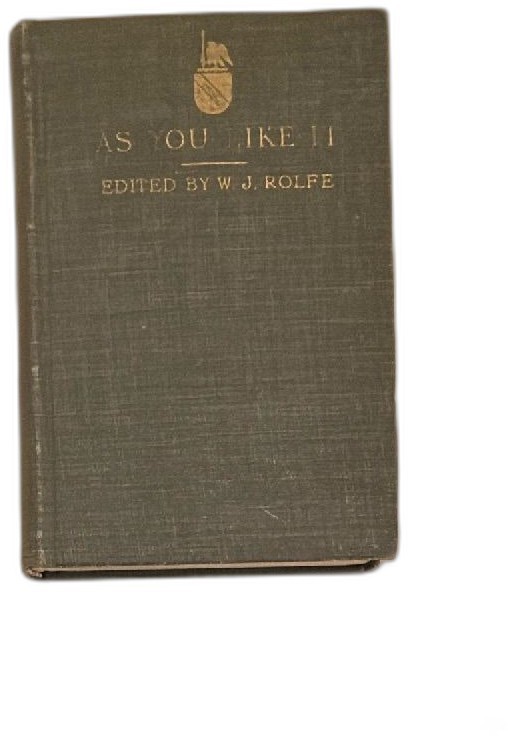Shakespeare\'s As You Like It Edited By W. J. Rolfe Antique Book