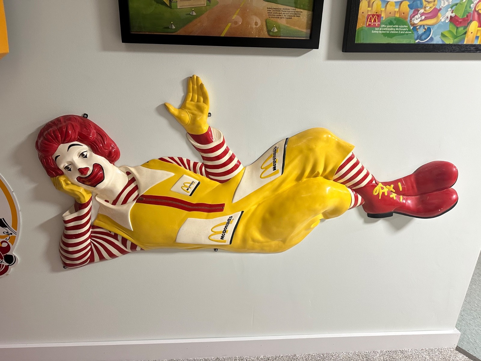Vintage 1980s Ronald McDonald McDonald\'s Setmakers  3D Plaque