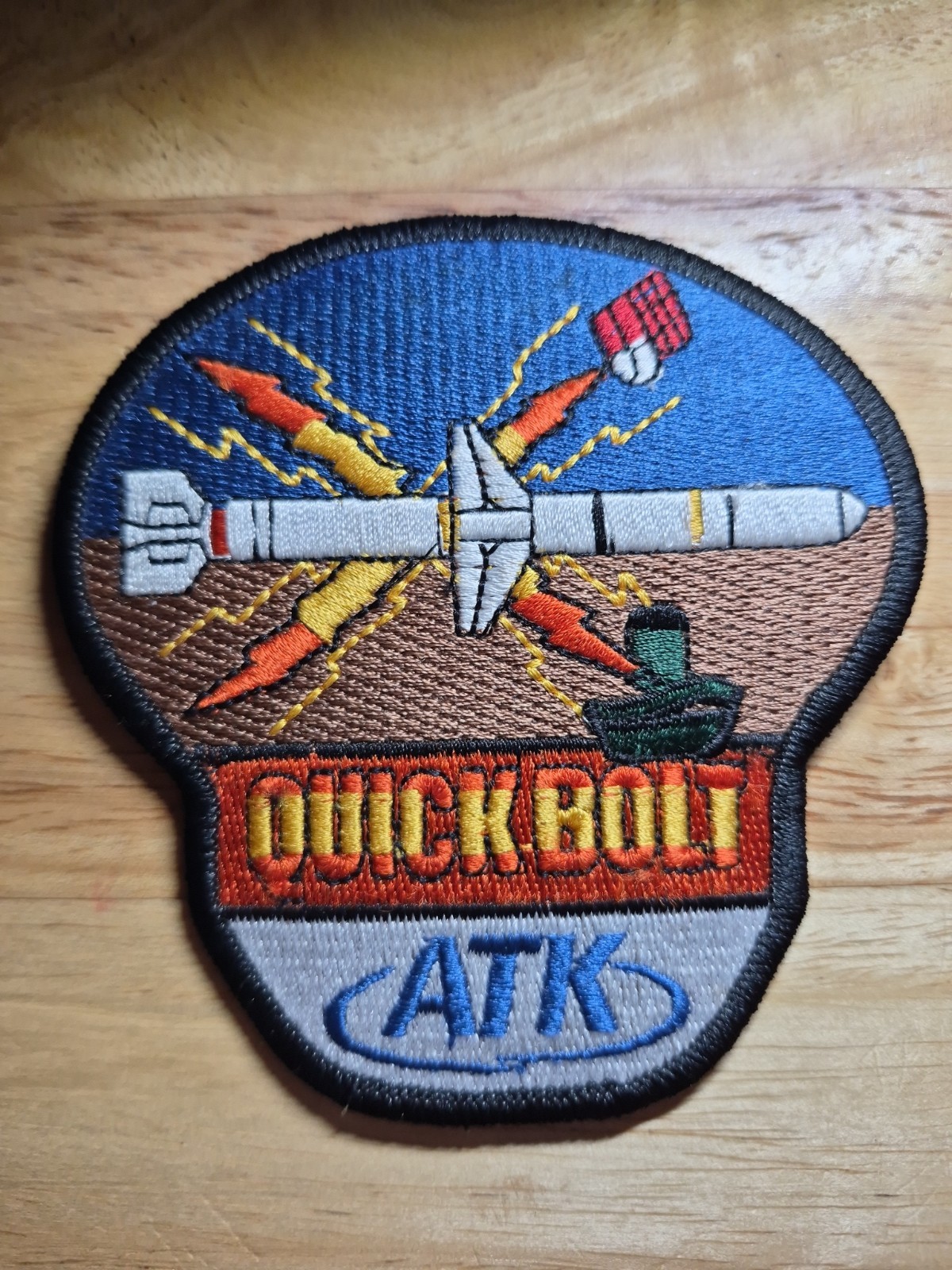  Vintage Quick Bolt ATK Missile Systems Company LLC Defense Contractor Patch