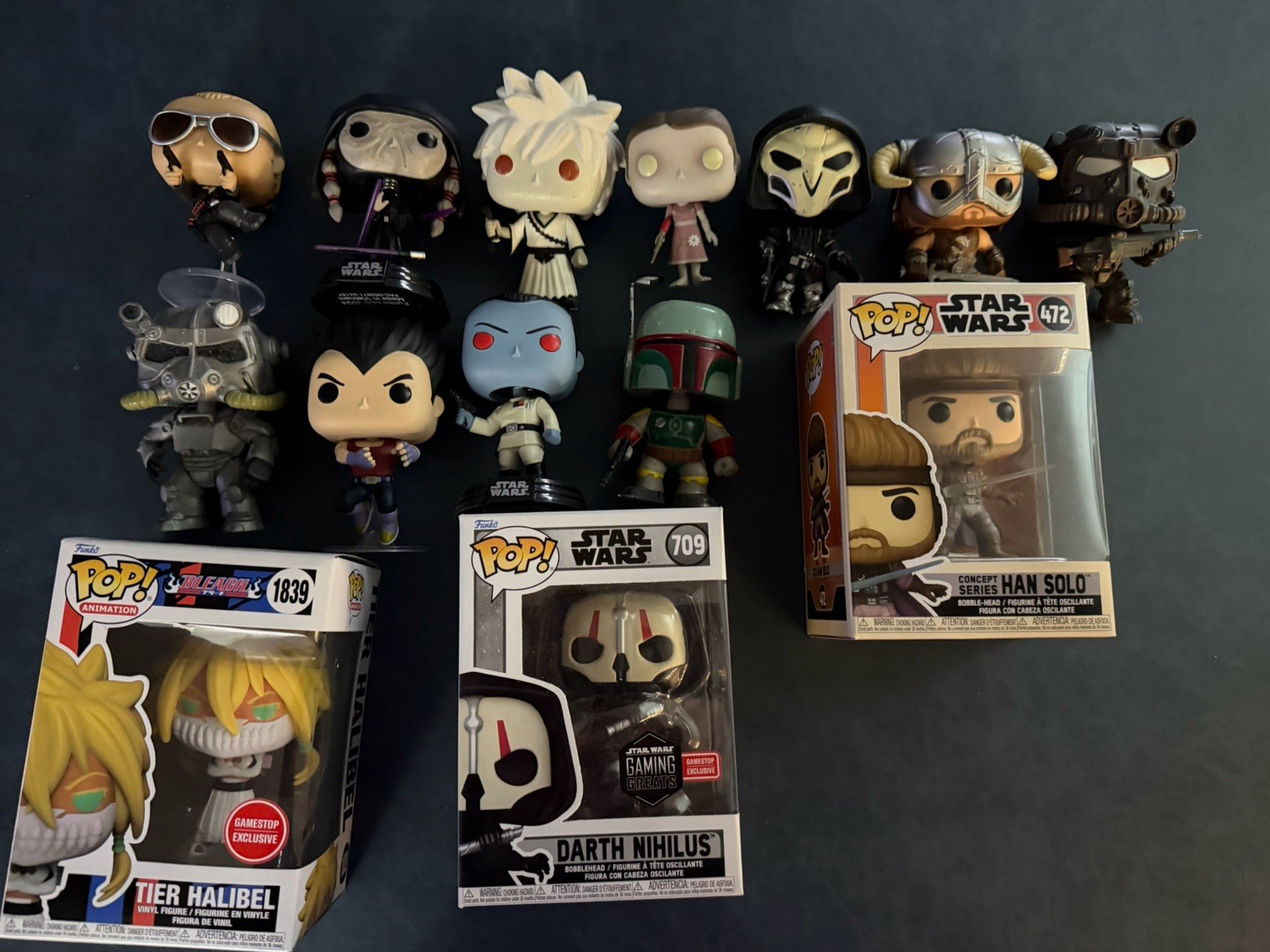 Funko Pop Lot 15 Total - In box and out - Includes Star Wars, Bleach, etc