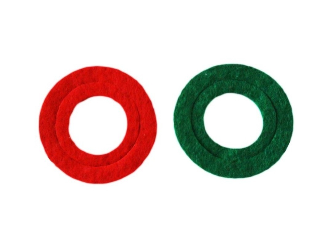 Car Battery Terminal anti Corrosion Washers, Red Green Fiber Washers, 