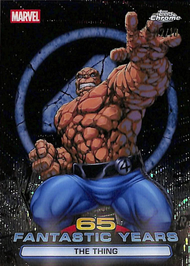 2026 Topps Chrome Marvel 65 Fantastic Years /10 #FY-04 THE THING