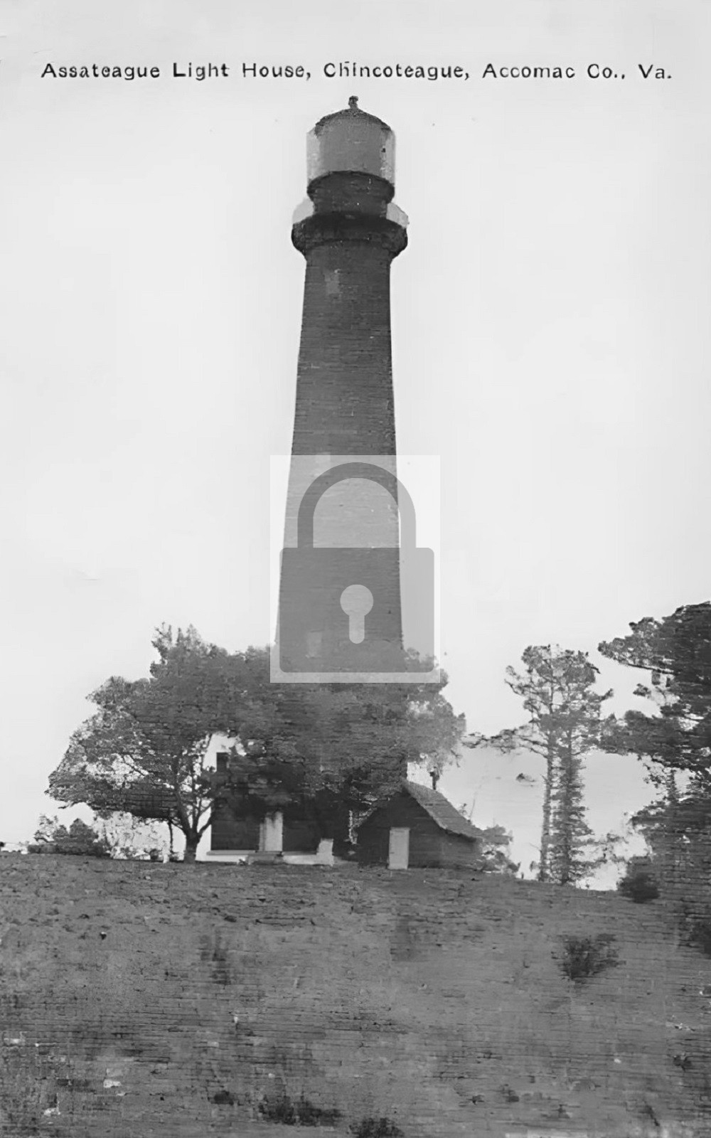 Assateague Light House Chincoteague Island Virginia VA - Reprint