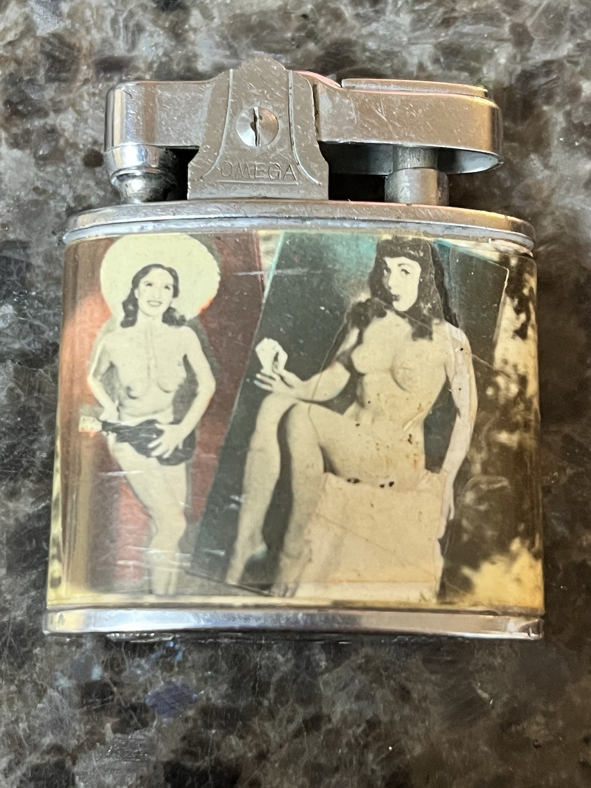 Vintage 1950’s Omega Four Image Pinup Burlesque Bikini Model Nude