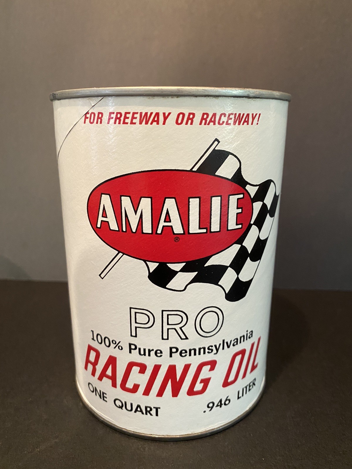 Amalie Pro Racing Oil Can- 1 Quart-Full