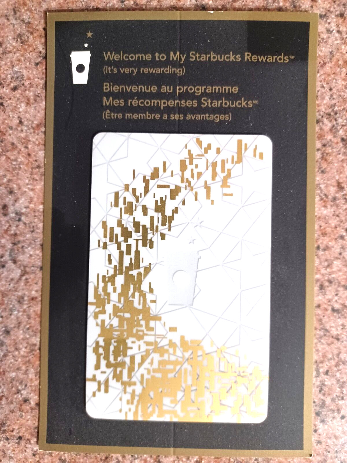 LAST ONE 2013 STARBUCKS Canada Very Limited White Gold Gift Card Stores Only