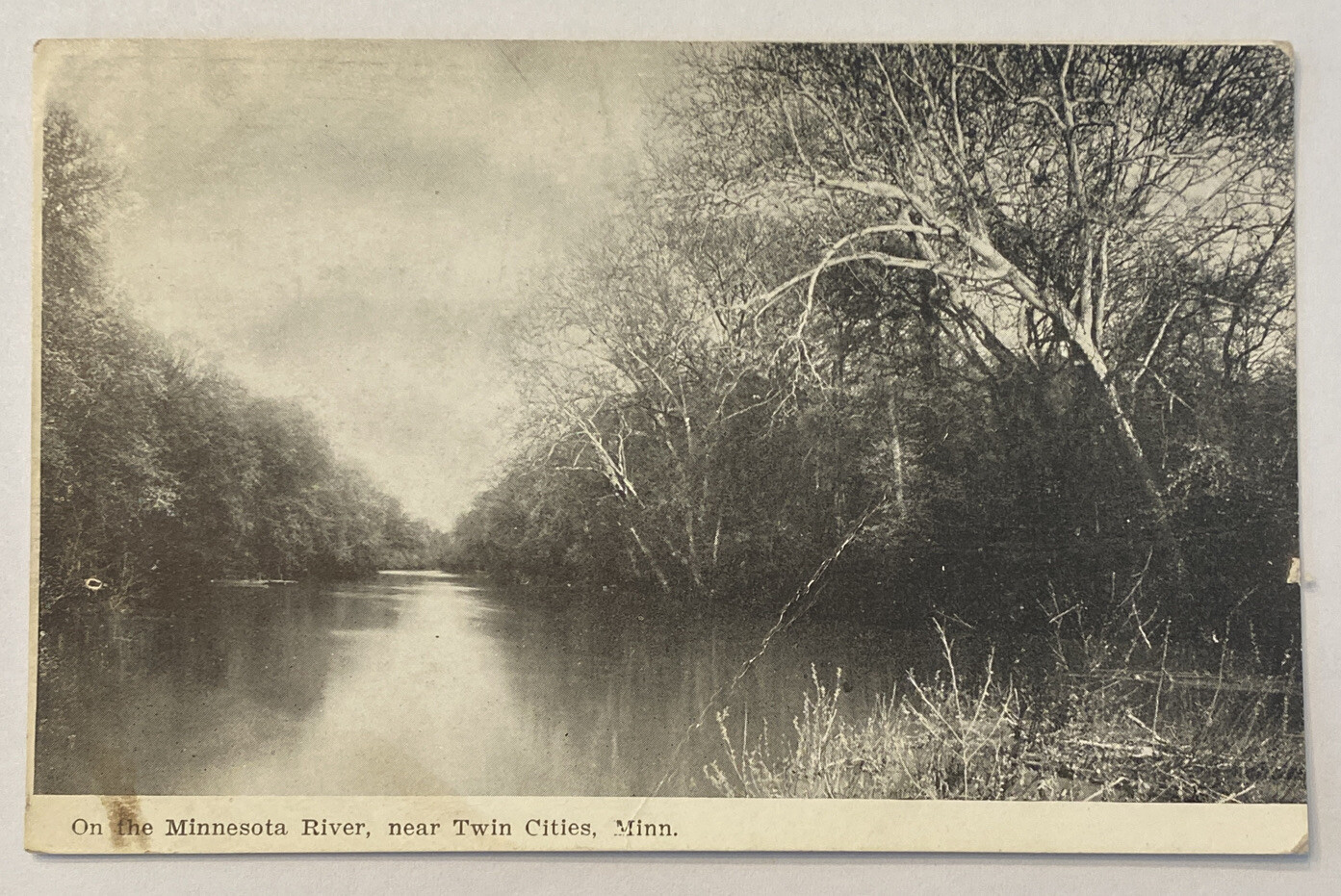 On The Minnesota River Near Twin Cities, Early 1900s Postcard