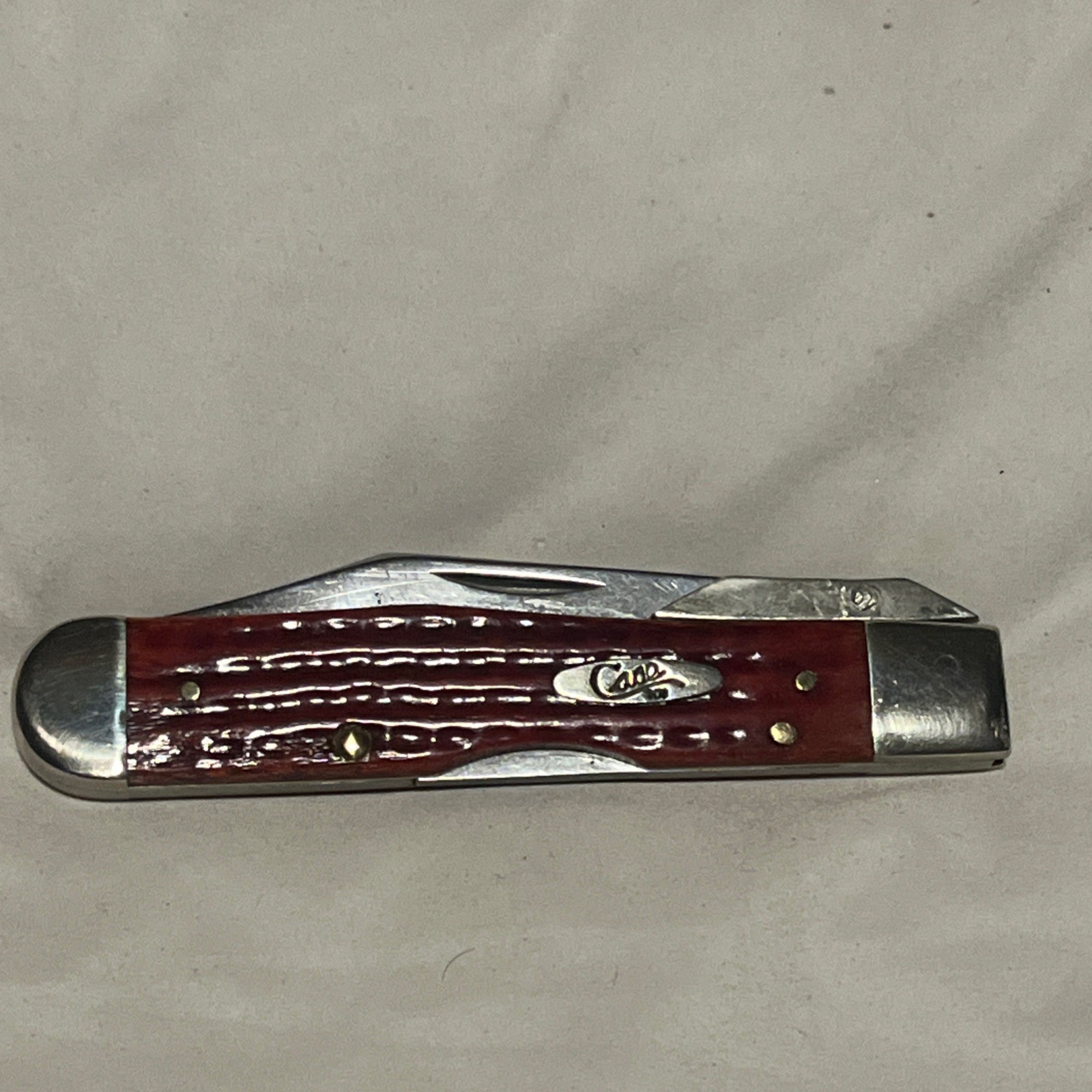 Vintage Case XX 6111 1/2 Cheetah Beautiful Redbone Blade Etch Great Snap 2012