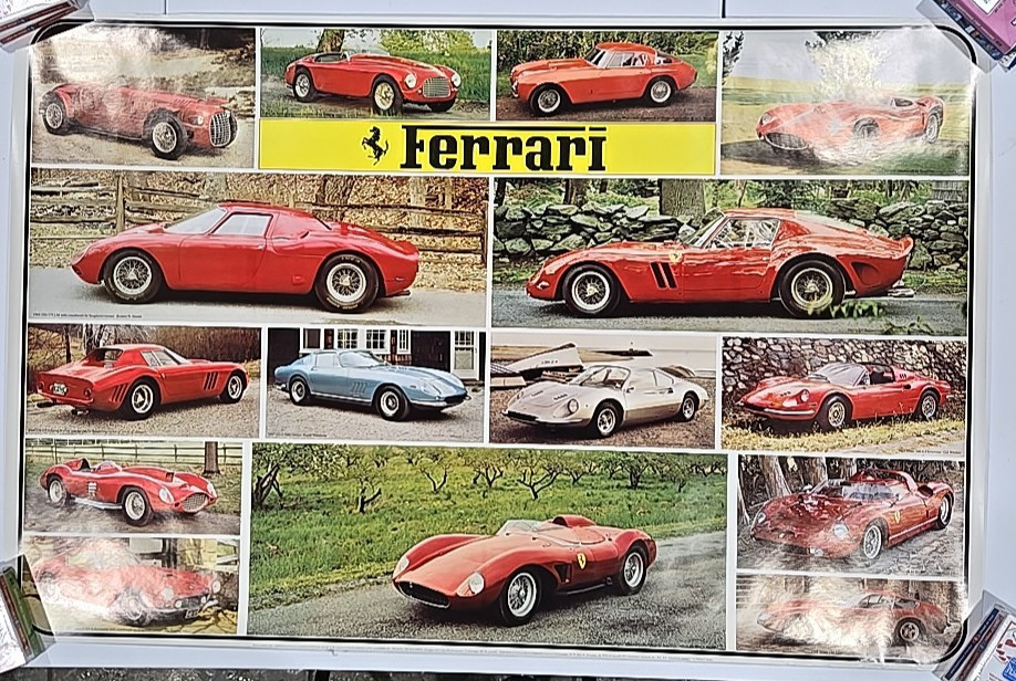 1975 FERRARI POSTER from Automotive Quarterly 25x38