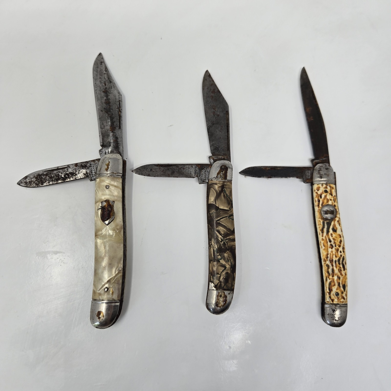 Vintage Imperial Pocket Knive Lot Of 3 NEED TLC