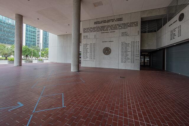 Photo:Miami Florida 1900s C. Clyde Atkins Federal Courthouse Exterior